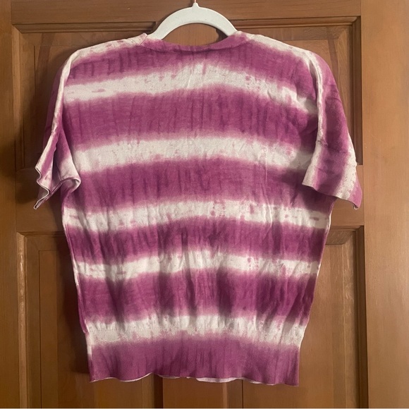 Loft Cropped striped Cardigan Size M - Picture 3 of 3